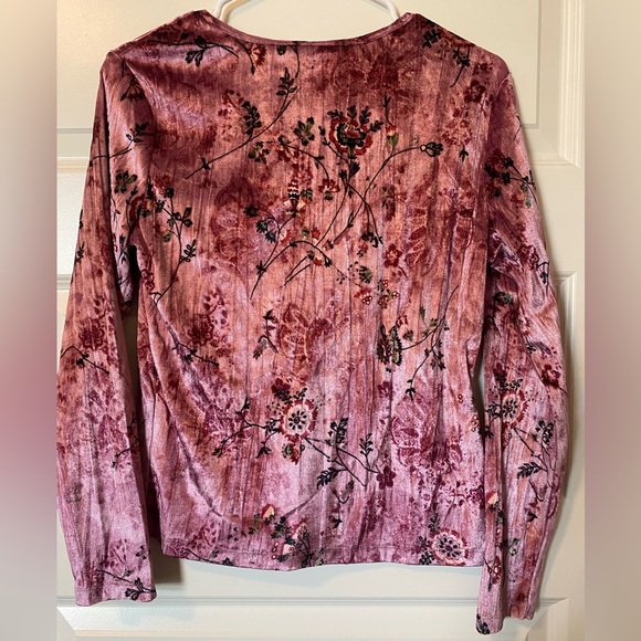 Vintage Pink Velvet Longsleeve - Picture 4 of 4